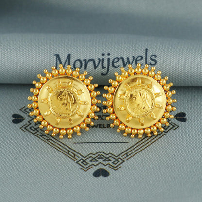 22k handmade earrings from india, K5964