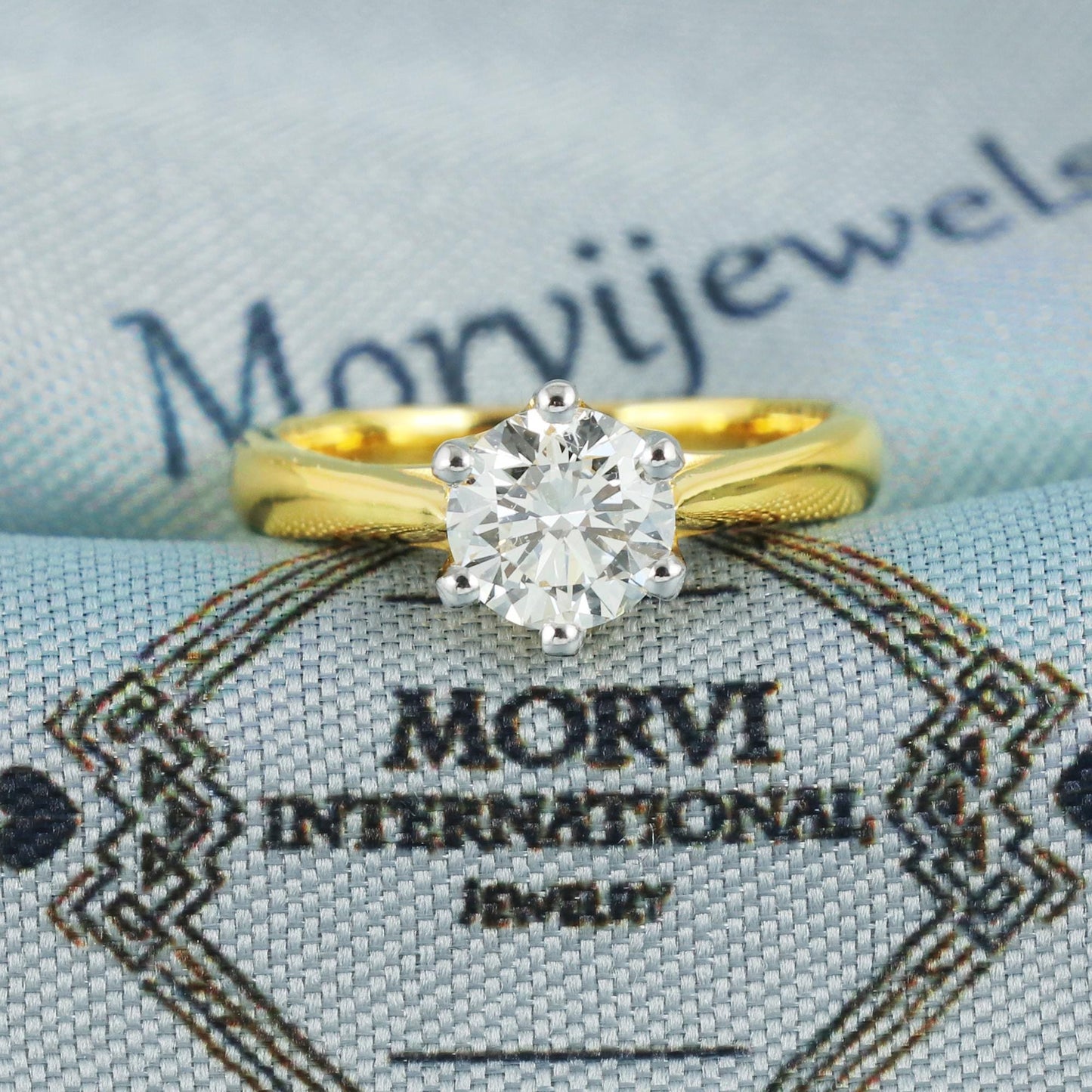 22k 22kt Cz Zircon Yellow Gold Ring Handmade Indian Ring for Women