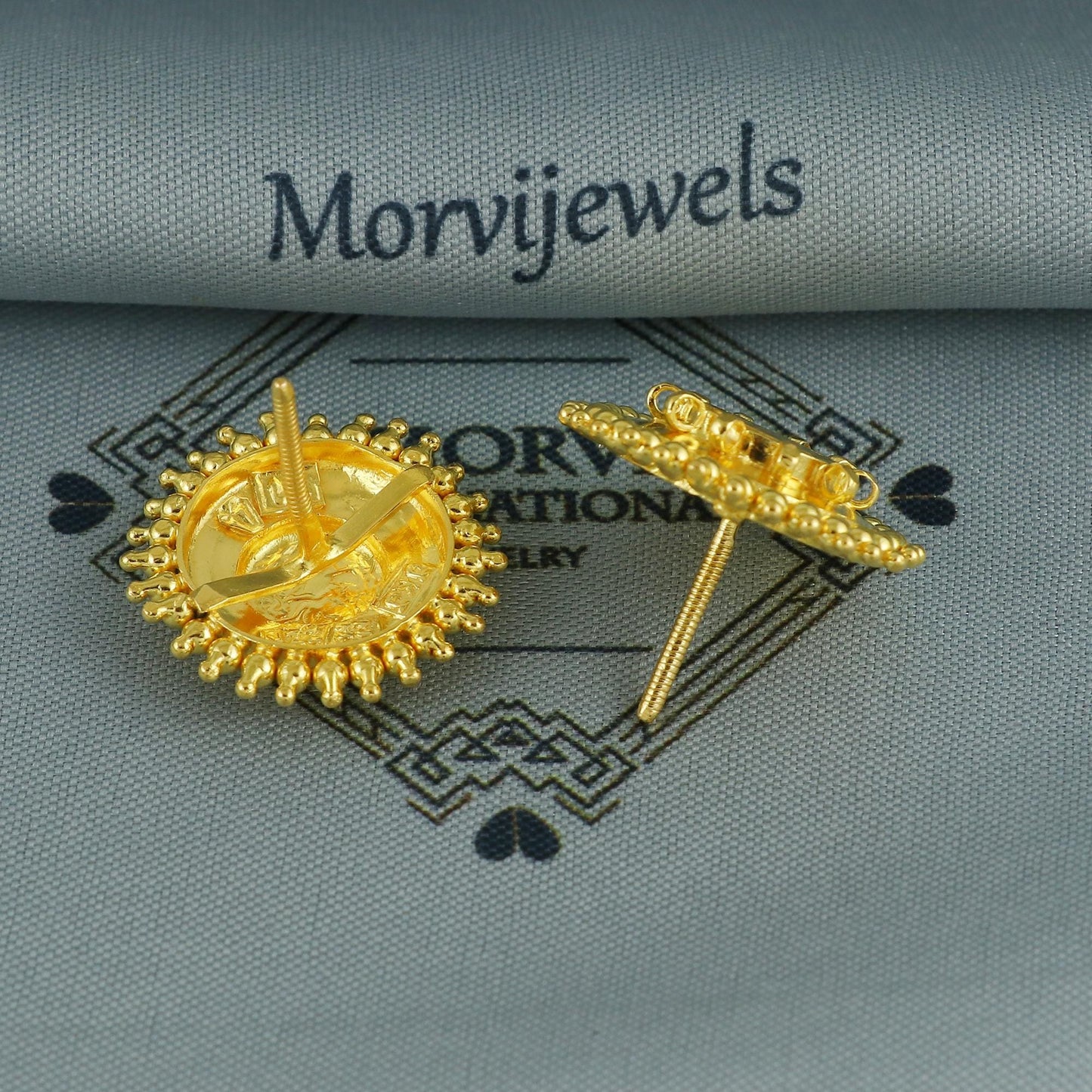 22k handmade earrings from india, K5964
