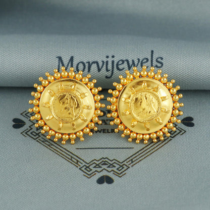 22k handmade earrings from india, K5964