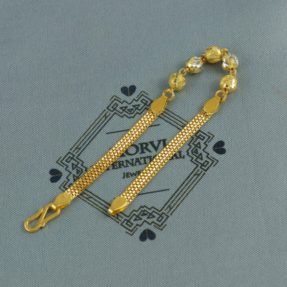 Ball Beads 22k solid gold Handmade bracelet indian designer jewelry,