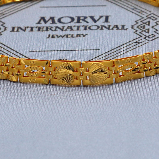 vintage pure 22k bracelet jewelry for gift, Bracelet in 22K Gold, K5779
