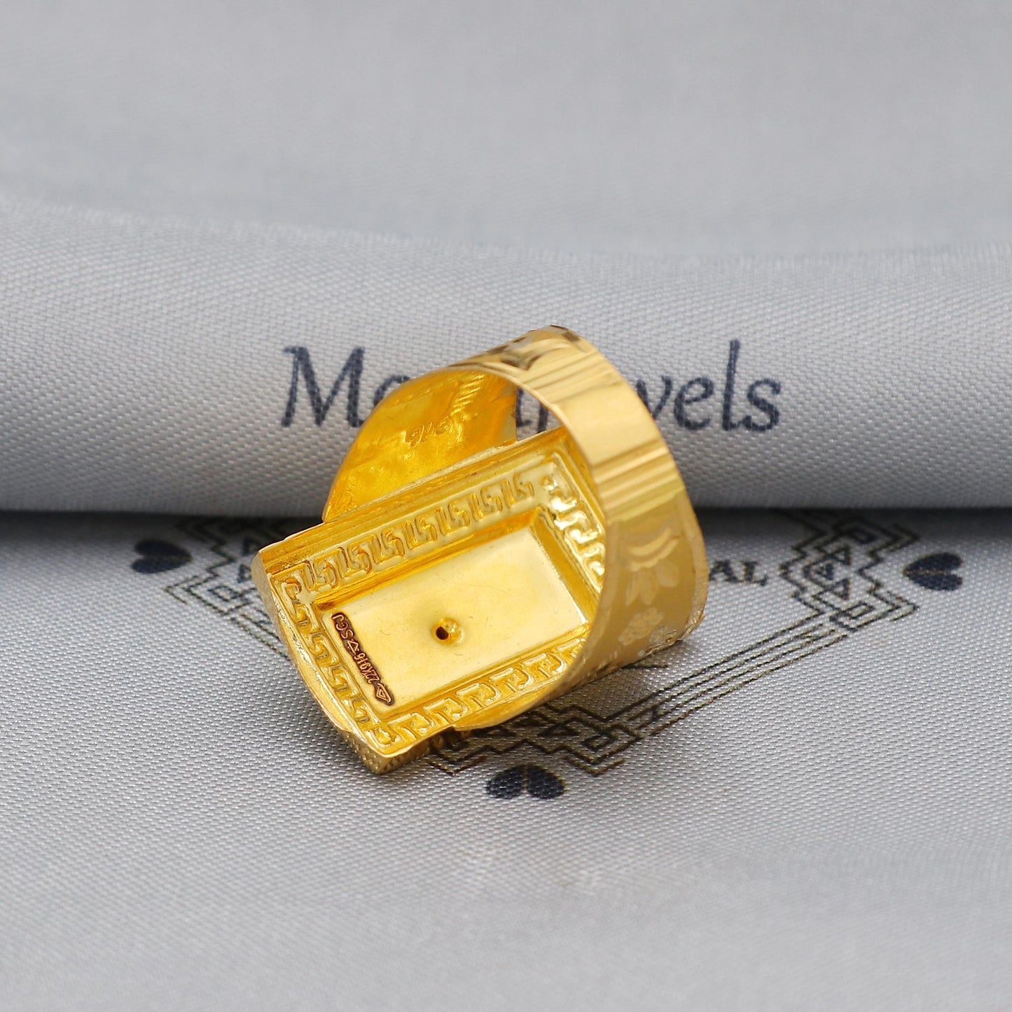Lord Ganesha 22k Yellow Gold Ring Indian Jewelry, K5980
