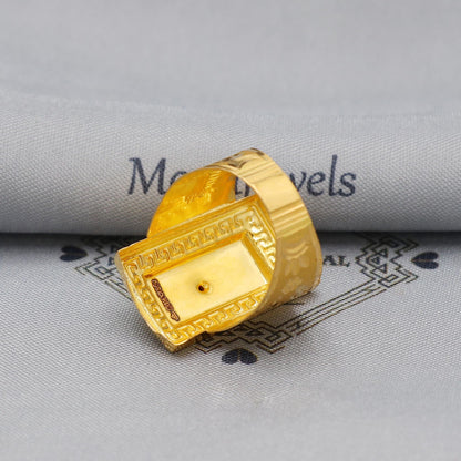 Lord Ganesha 22k Yellow Gold Ring Indian Jewelry, K5980