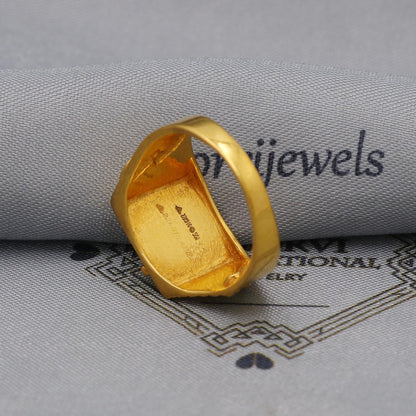 Hanuman balaji ring, Handmade 22k Gold Ring Indian Jewelry, K5996