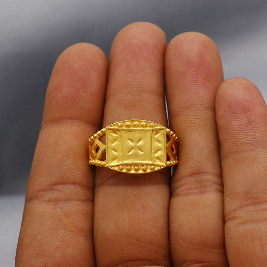 Handmade 22k Gold Ring Indian Beautiful Jewelry, K6002