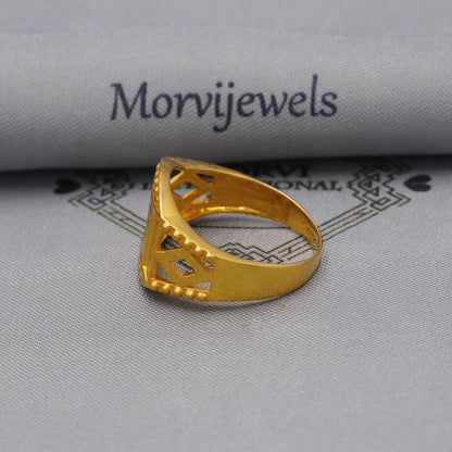 Handmade 22k Gold Ring Indian Beautiful Jewelry, K6002