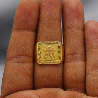 Maa 22k Gold Handmade Ring Indian Jewelry, K6004