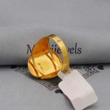 Handmade 22k Gold Ring Indian Jewelry, Ashoka Emblem Ring, K6017