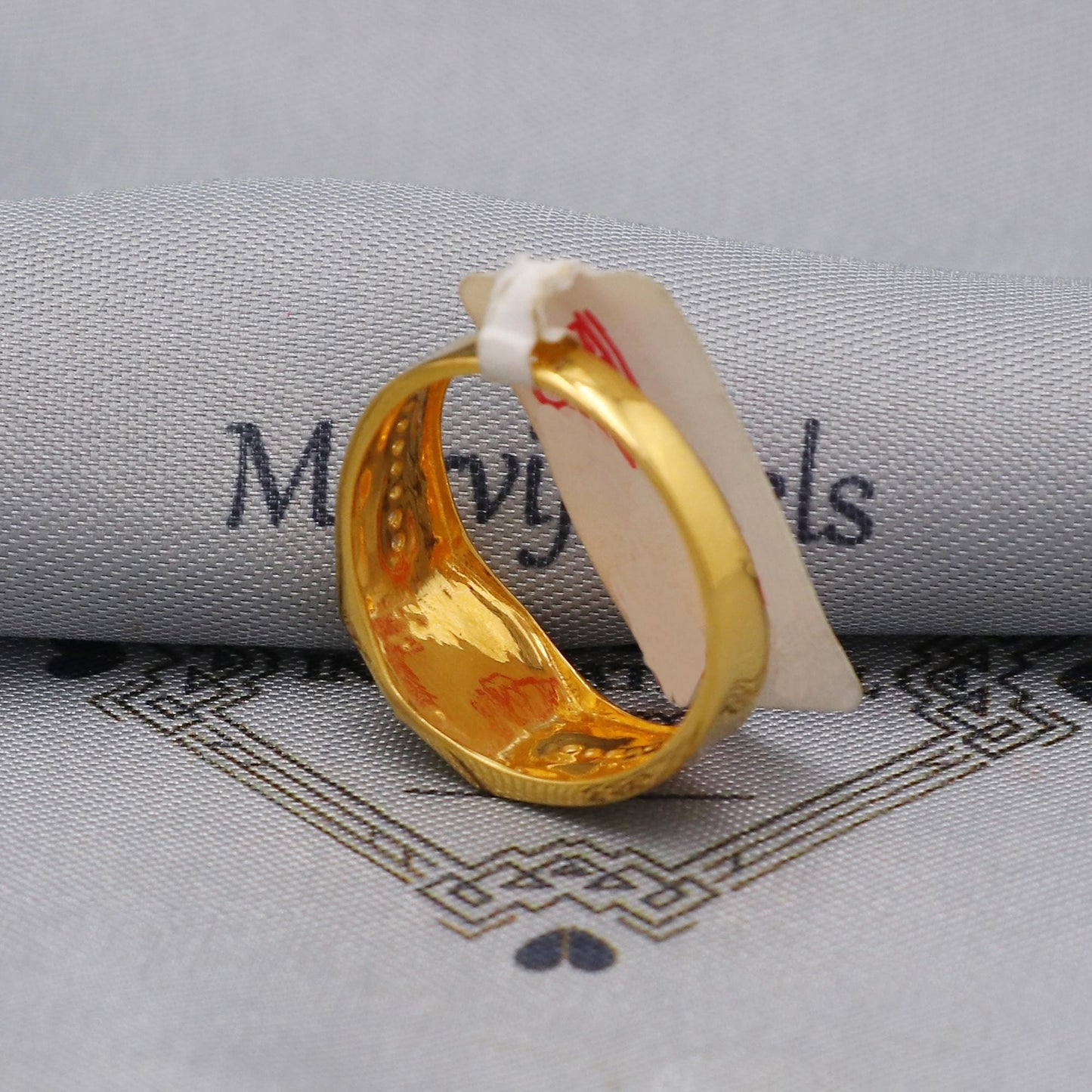 multi cz zircon stone ring Handmade 22k Gold Ring Indian Jewelry, K6022