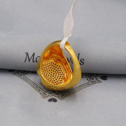 multi cz zircon stone ring Handmade 22k Gold Ring Indian Jewelry, K6024