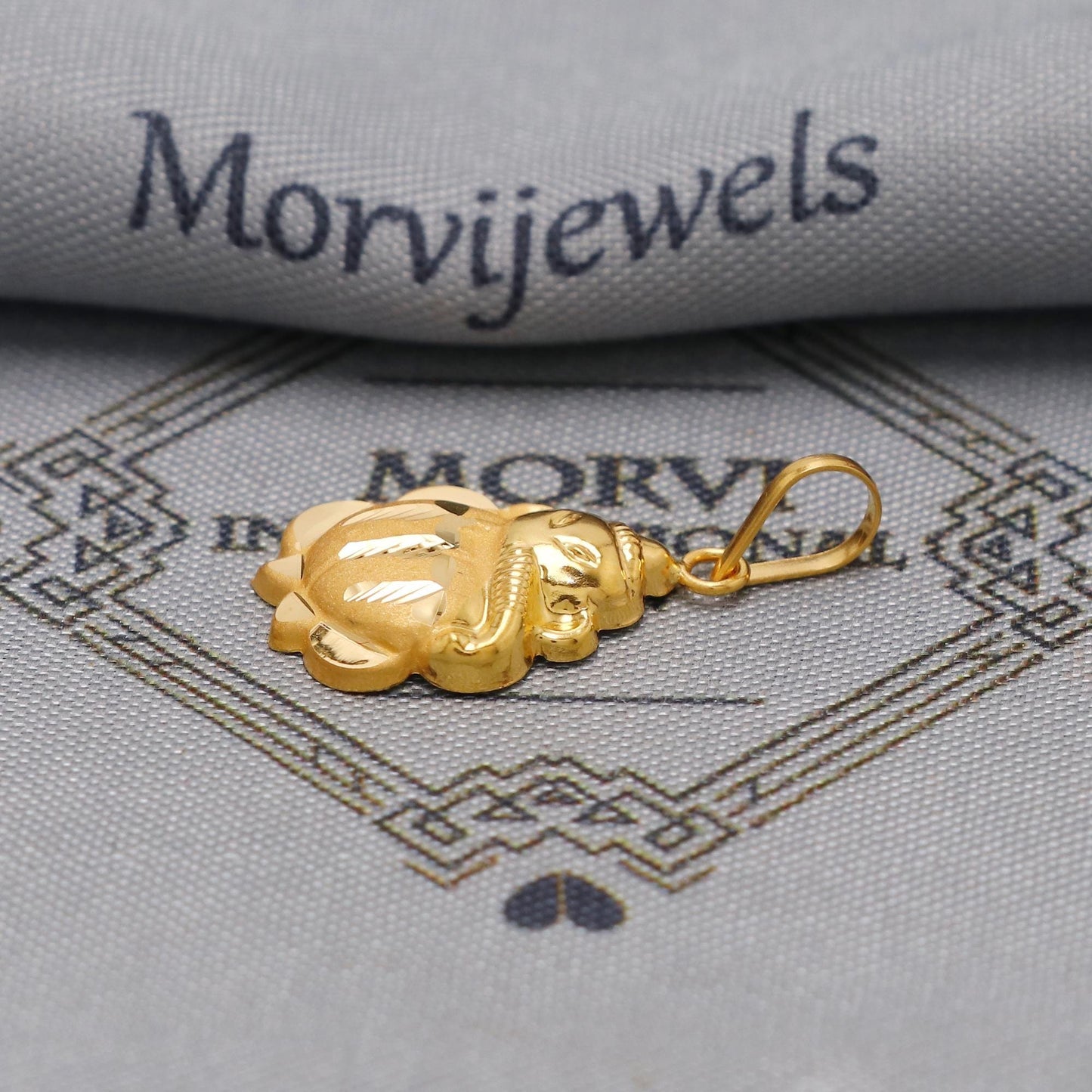 20k Yellow Gold Ganesha Pendant: Indian Jewelry Gift