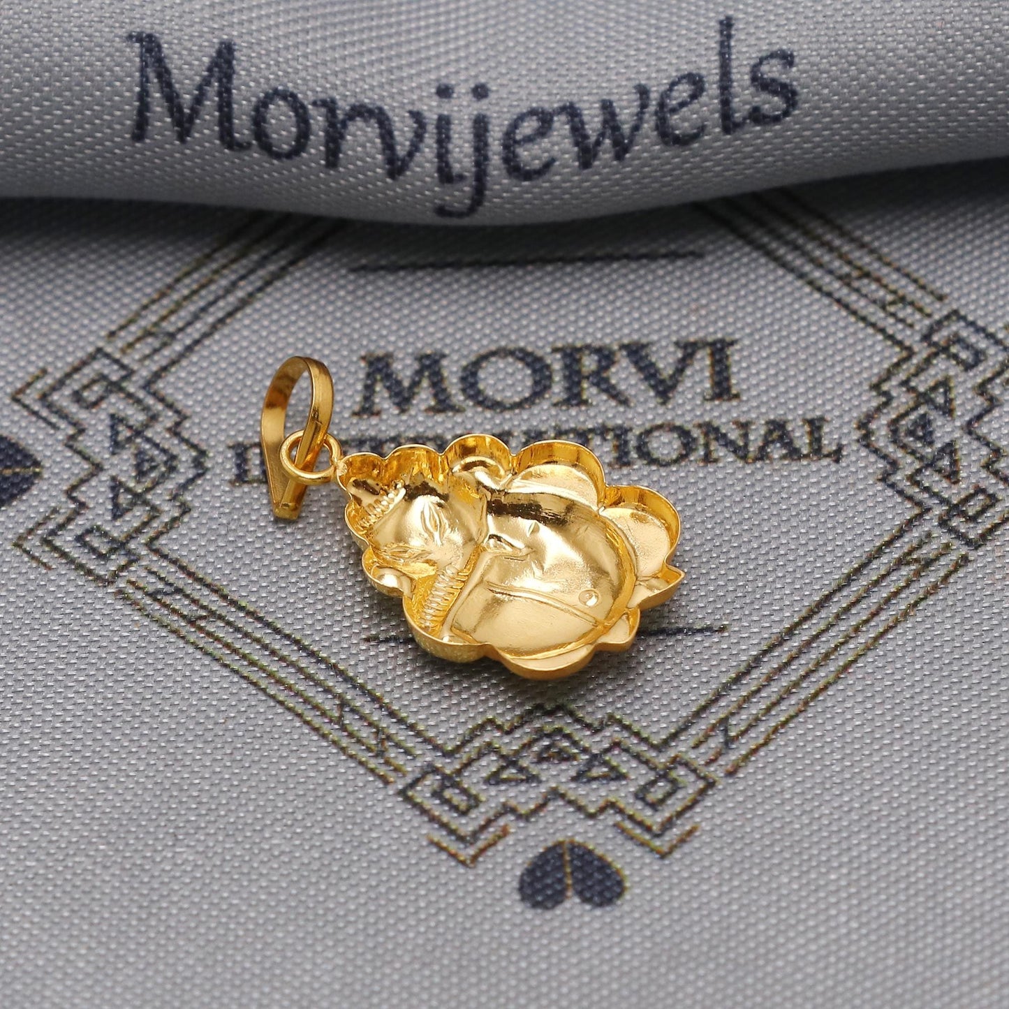 20k Yellow Gold Ganesha Pendant: Indian Jewelry Gift