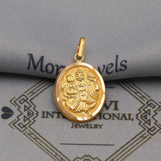 20k Yellow Gold Hanuman Pendant: Indian God Jewelry