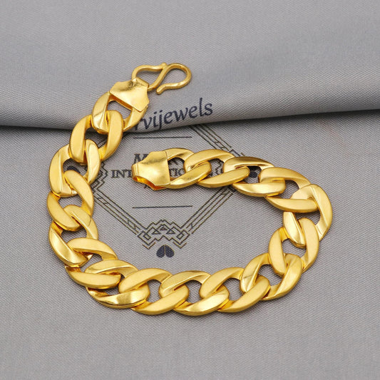 22k Gold Bracelet For Men: Handmade Indian Style Jewelry