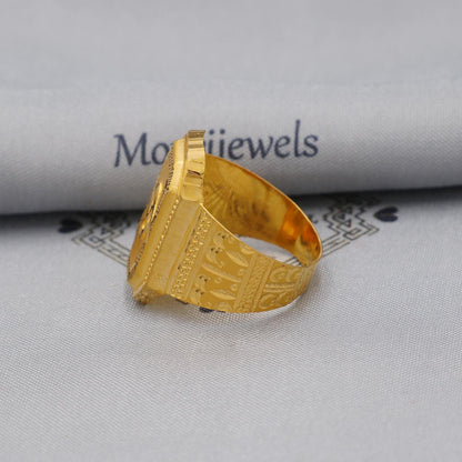 Handmade 22k Gold Ring Indian Handmade Jewelry, K5993