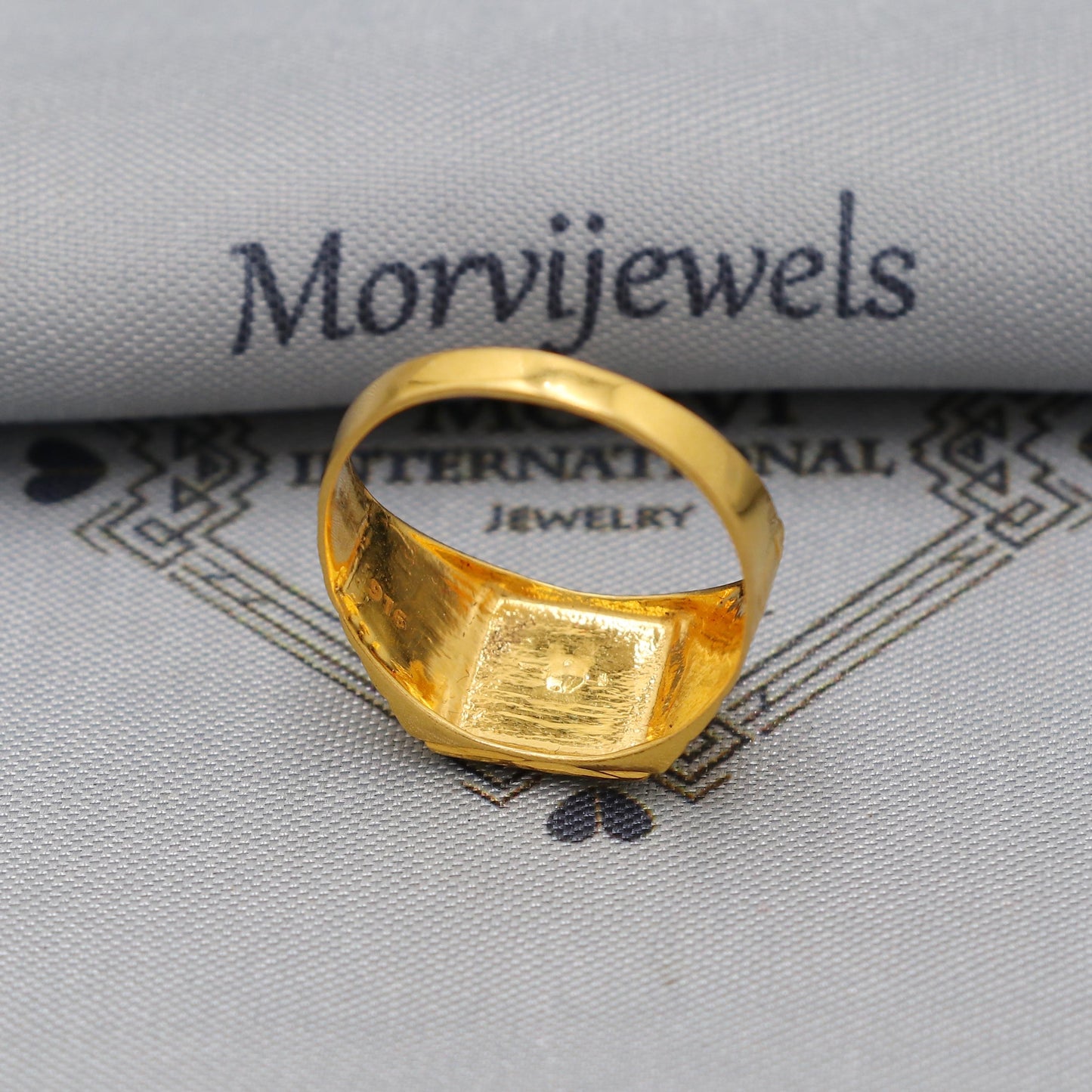 Solid Gold 22k Indian Ring Handmade Jewelry, Wedding Carved Engraved men Ring Traditional Design, Authentic Indian Jewelry, K6151