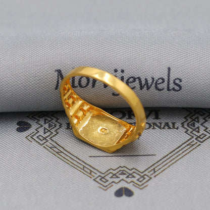 22k Gold Gold Ring, Vintage Antique Solid Gold 22k Ring, Indian Jewelry, Beautiful Gold Handmade Ring Jewelry, K6158