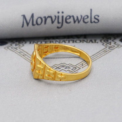 22k Gold Gold Ring, Vintage Antique Solid Gold 22k Ring, Indian Jewelry, Beautiful Gold Handmade Ring Jewelry, K6158