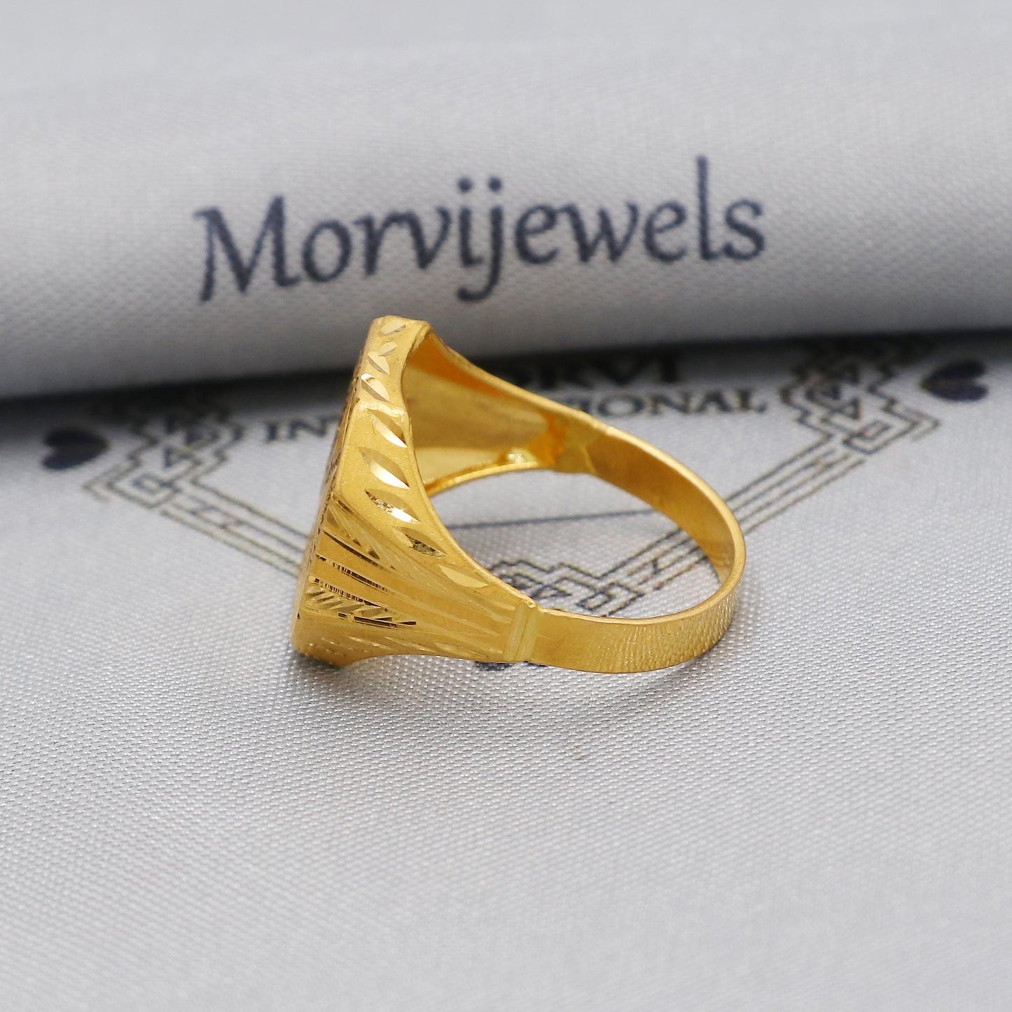 22k Gold Gold Ring, Vintage Antique Solid Gold 22k Ring, Indian Jewelry, Beautiful Gold Handmade Ring Jewelry, K6165