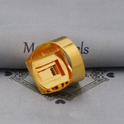 Lion Face 22k Gold Ring Indian Jewelry, K6003