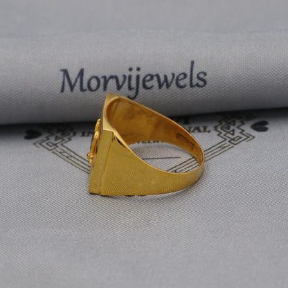Maa 22k Gold Handmade Ring Indian Jewelry, K6004