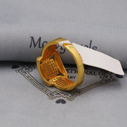 multi cz zircon stone ring Handmade 22k Gold Ring Indian Jewelry, K6012