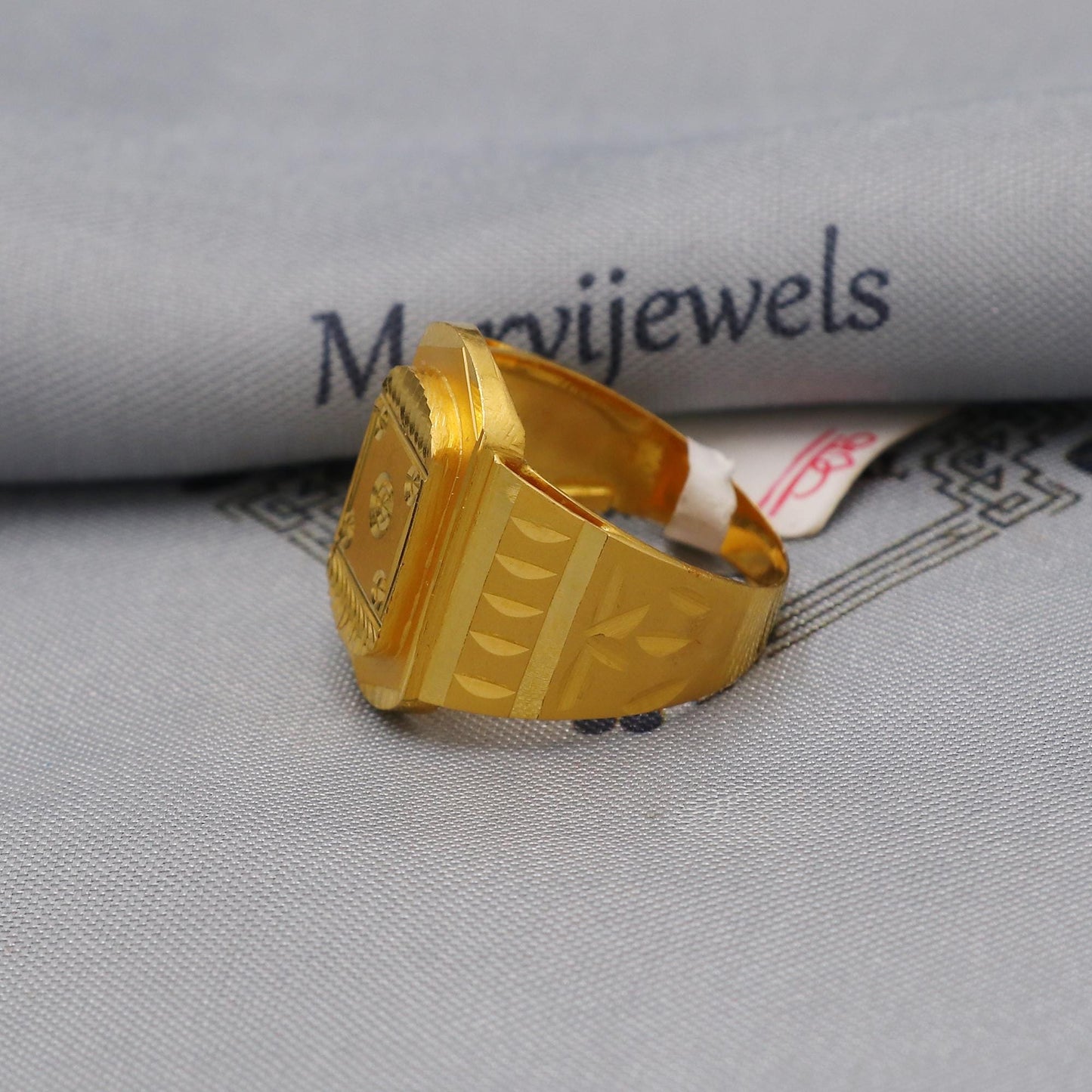 Artisan 22k Gold Ring Indian Jewelry, K6013