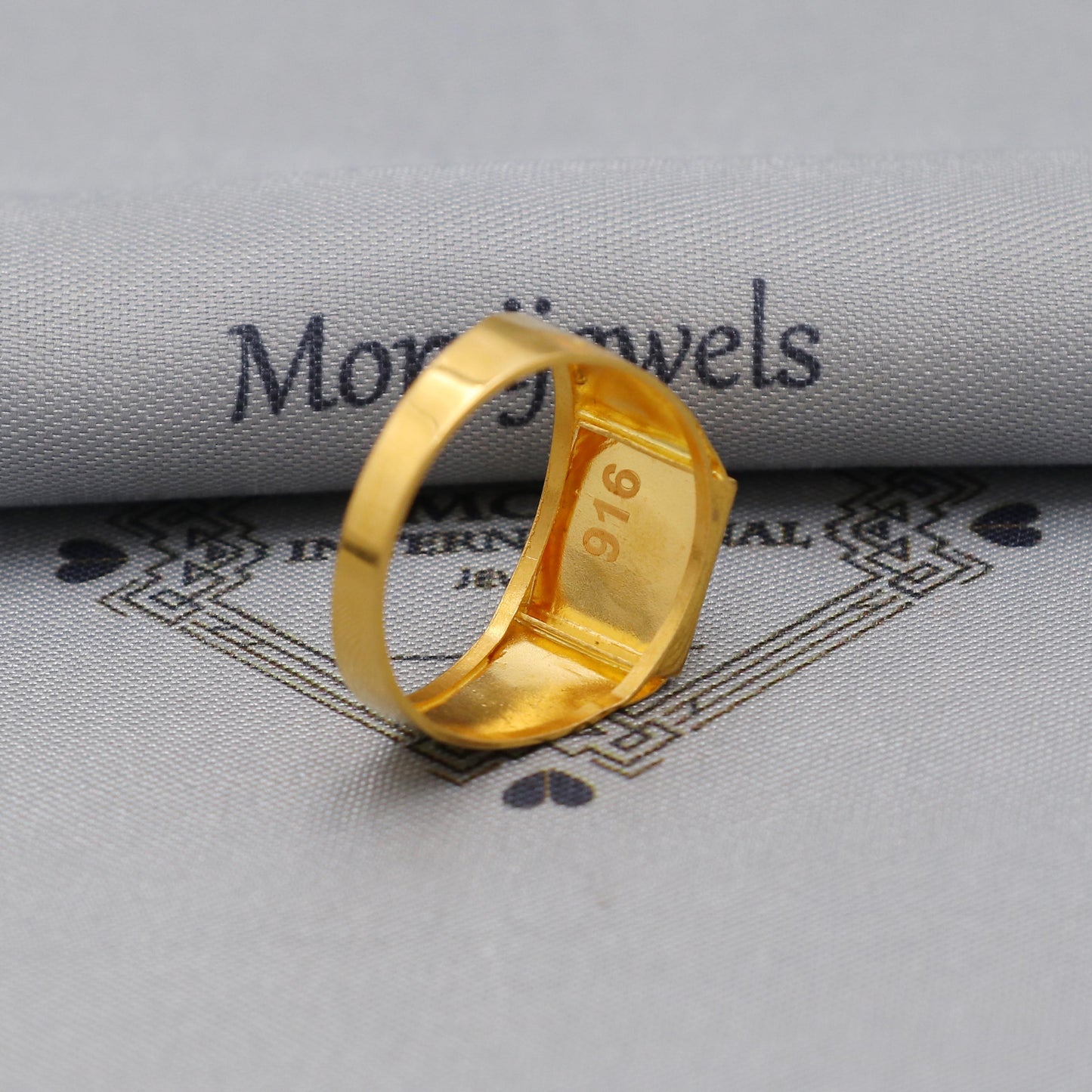 Flower Solid 22k Yellow Gold Ring Size 6 7 8 and All Size, 22k Gold Handmade Ring, Indian Gold Ring, K6175