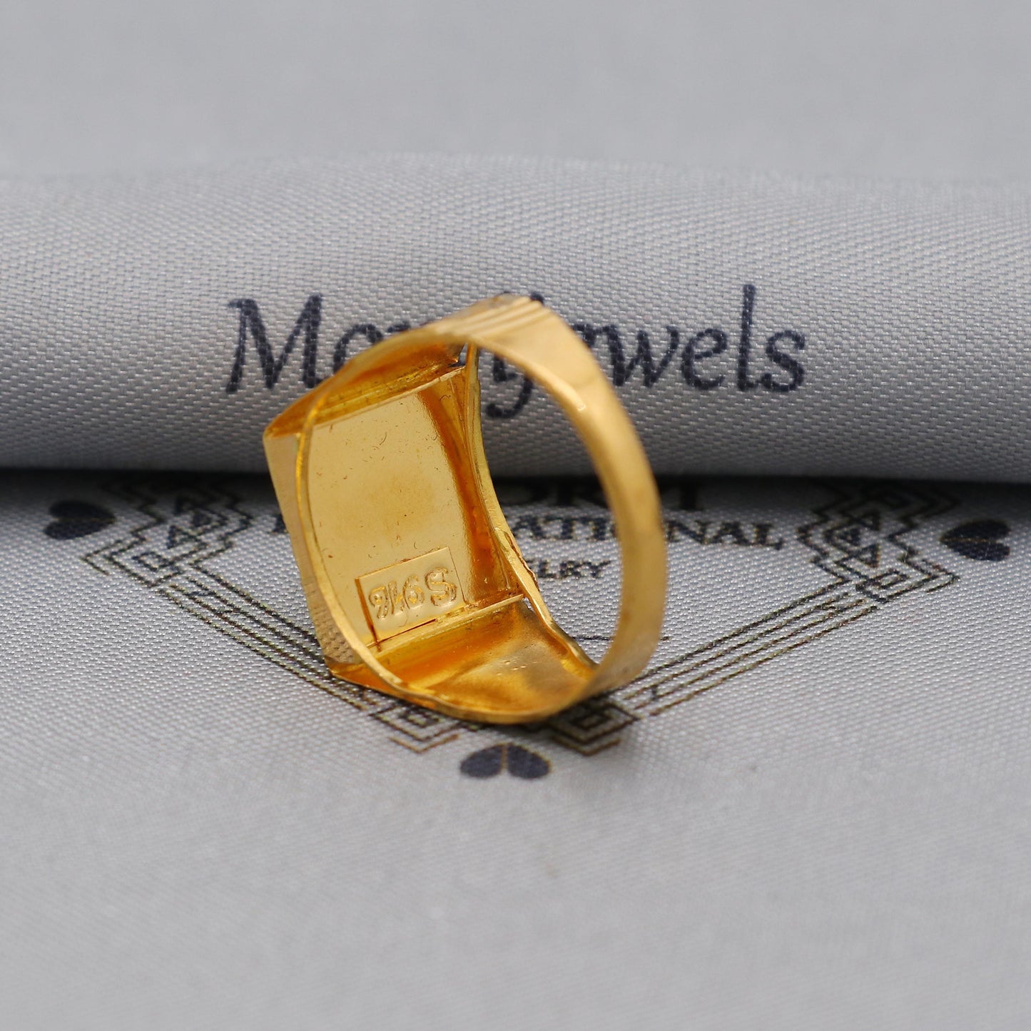 Aum Om 22k Real Gold Ring Jewelry for Gift, K6182