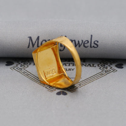 Aum Om 22k Real Gold Ring Jewelry for Gift, K6182