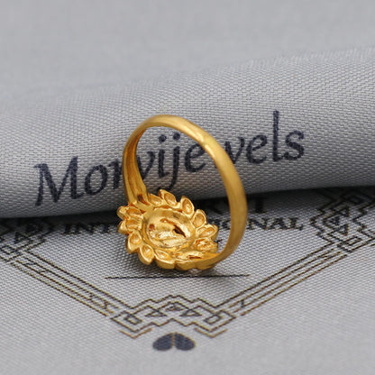 vintage flower design 22k Gold Handmade Ring Jewelry, K6193