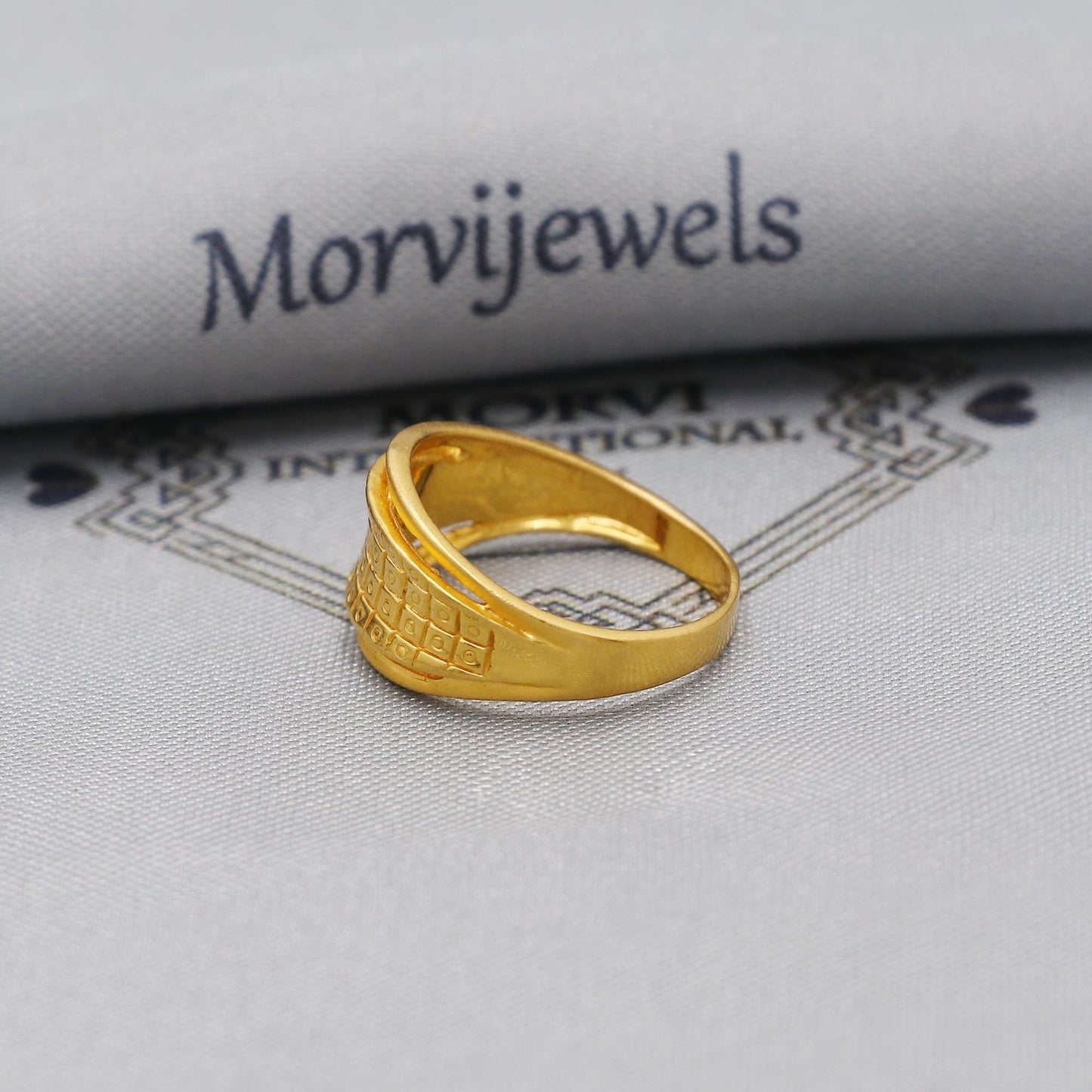 22kt 22k Solid Yellow Gold Handmade Ring Jewelry, K6196