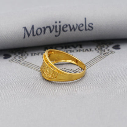 22kt 22k Solid Yellow Gold Handmade Ring Jewelry, K6196