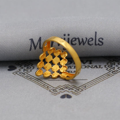 22kt 22k Solid Yellow Gold Handmade Ring Jewelry, K6197