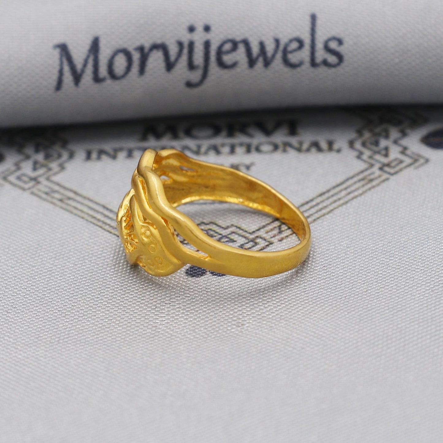 22kt 22k Solid Yellow Gold Handmade Ring Jewelry, K6198