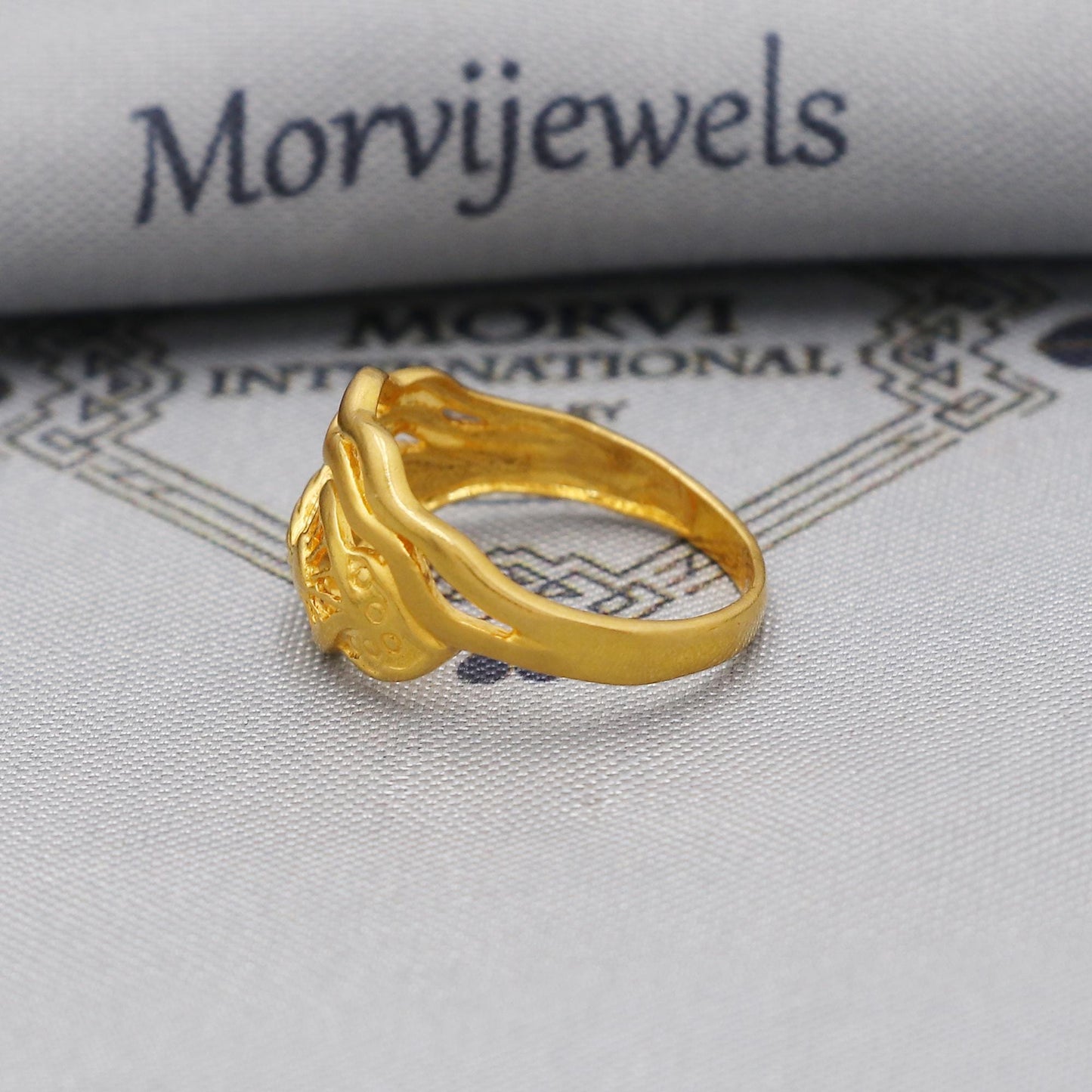 22kt 22k Solid Yellow Gold Handmade Ring Jewelry, K6198