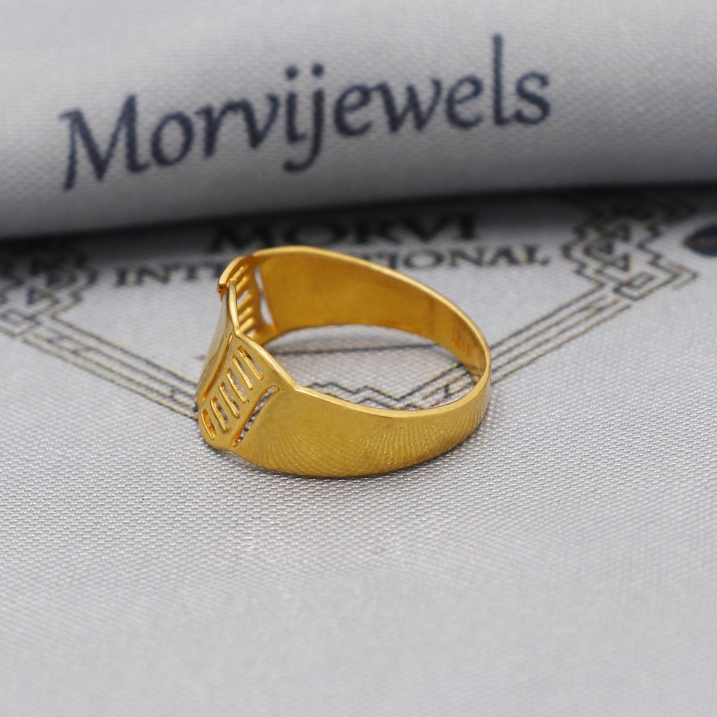Classic 22kt 22k Solid Yellow Gold Handmade Ring Jewelry, K6204