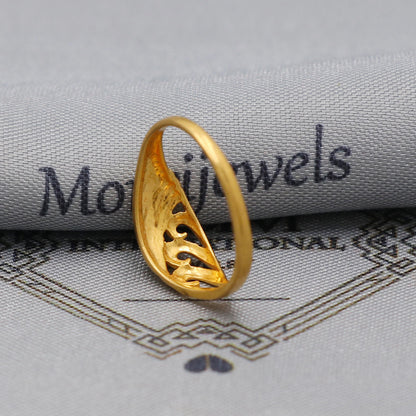 22kt 22k Solid Yellow Gold Handmade Vintage Design Ring Jewelry, K6212