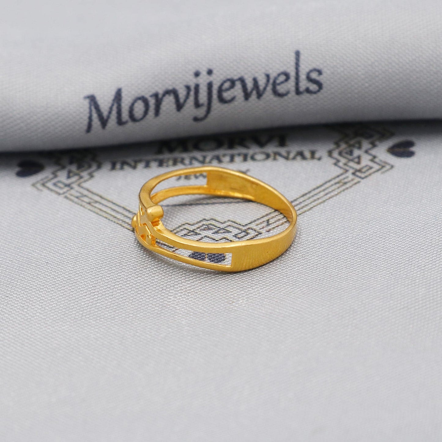 Real Pure 22k Solid Yellow Gold Handmade Ring Indian Jewelry, K6220