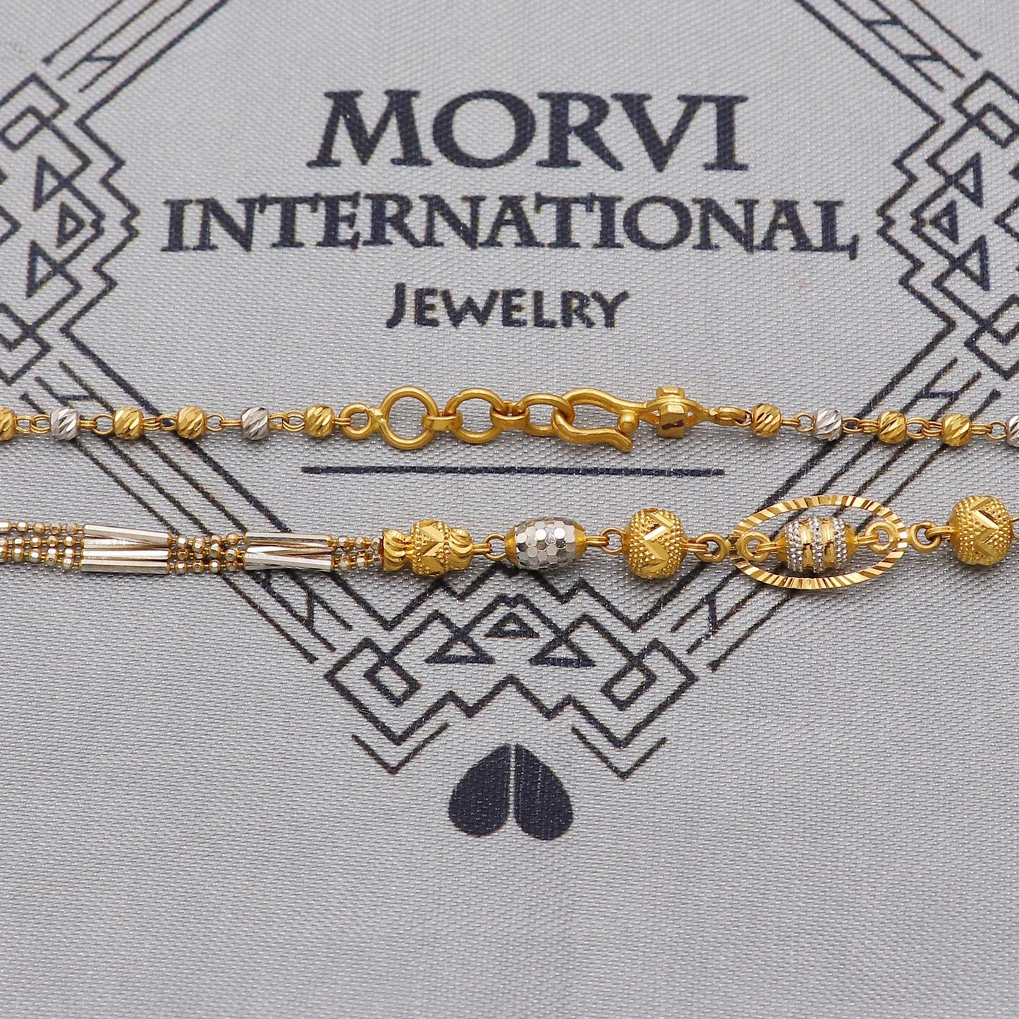 22k Gold Chain Beads Necklace Jewelry, designer beads 22kt Chain, Indian Gold Chain, Party Wear Chain, Gold Beads Indian Mala, K6247