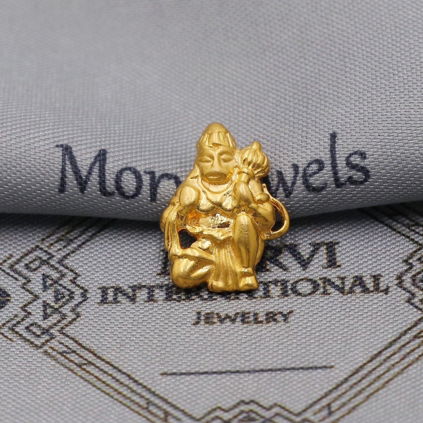 Hanuman ji hindu god 22k Gold Pendant Indian 22kt Jewelry made in india, K6264