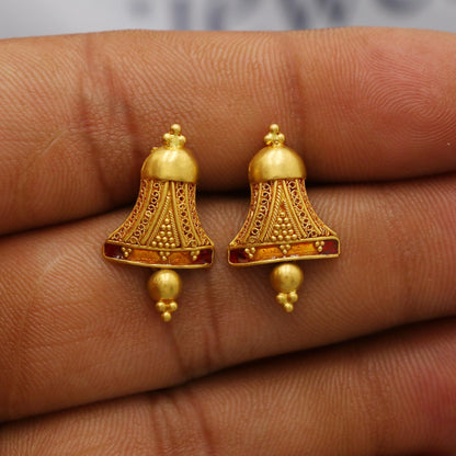 Handmade 22k Earrings India, K6280