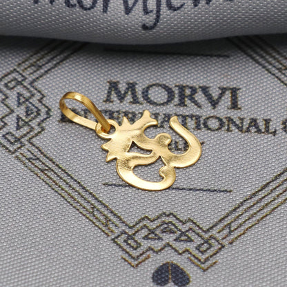 20k 18k Yellow Gold Lord Shiva Om Charms Pendant: Indian Jewelry Gift