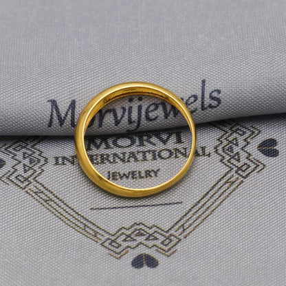 Handmade 22k Solid Gold Band Ring: Hand Carved Real Gold
