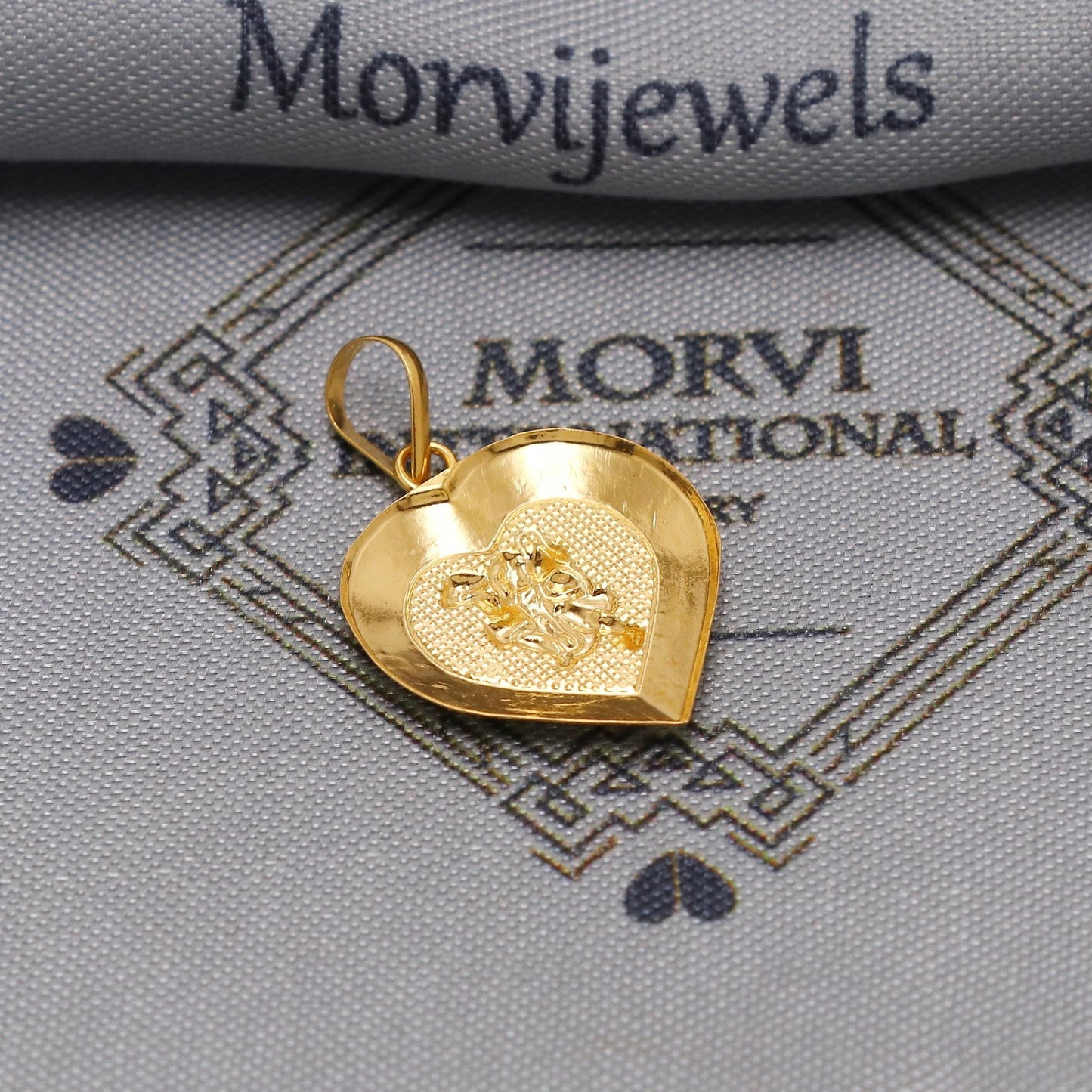 20k Yellow Gold Hindu Lord Hanuman Pendant: Indian God Jewelry