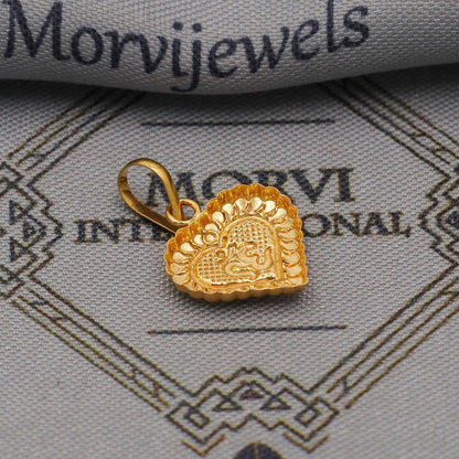 20k Gold Om Pendant: Lightweight Indian Jewelry Gift