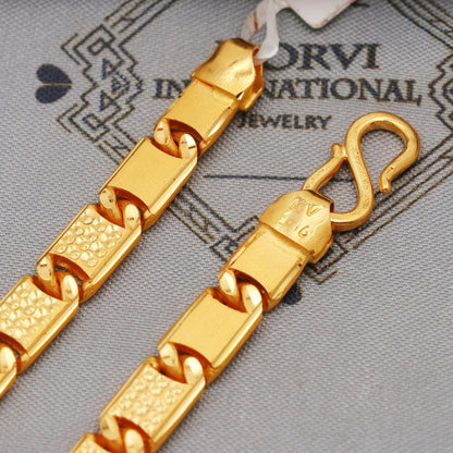 handcrafted 22k solid gold bracelet indian designer jewelry, K6390