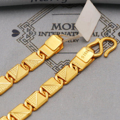 handcrafted 22k solid gold bracelet indian designer jewelry, K6391