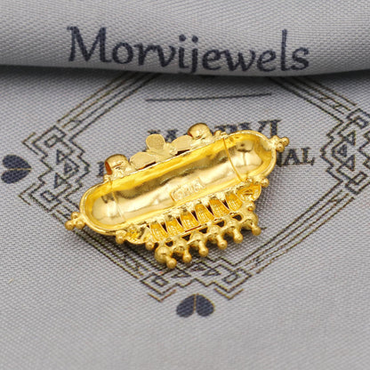Pure 22k Gold Pendant Jewelry, Traditional Indian Vintage design Gold Jewelry, K6402